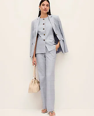 Ann Taylor The Mid Rise Trouser in Plaid sold by Ann Taylor