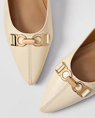 Ann Taylor Hardware Embellished Patent Flat sold by Ann Taylor product image thumbnail 2