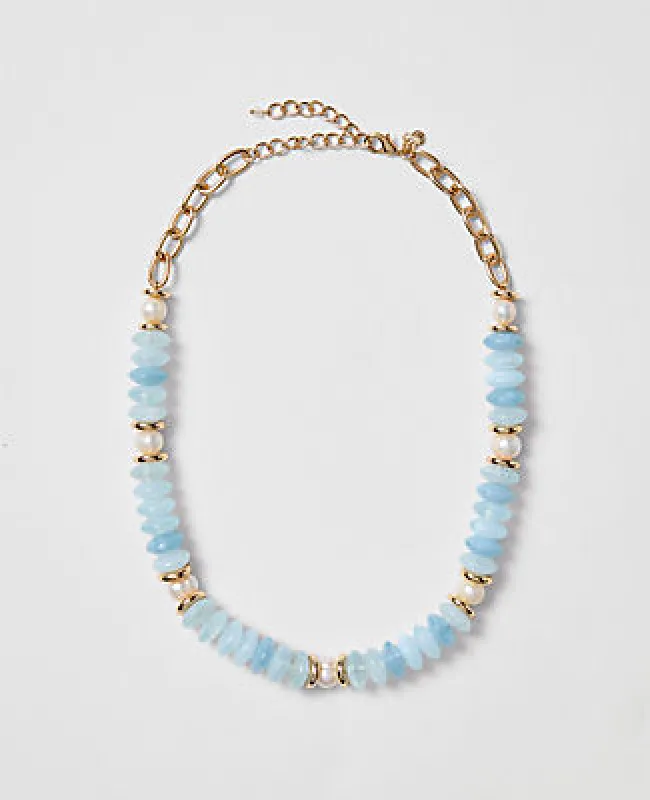 Ann Taylor Mixed Stone Necklace sold by Ann Taylor