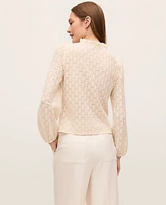 Ann Taylor Ruffle Collar Top sold by Ann Taylor product image thumbnail 2