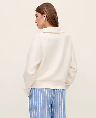 Ann Taylor Weekend Collection Half-Zip Sweatshirt sold by Ann Taylor product image thumbnail 2