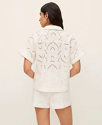 Ann Taylor Embroidered Button Down Shirt sold by Ann Taylor product image thumbnail 2