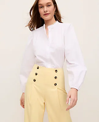 Ann Taylor Embroidered Collar Blouse sold by Ann Taylor