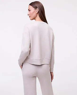 Ann Taylor Petite Weekend Collection Crew Neck Sweatshirt in CloudPlush sold by Ann Taylor product image thumbnail 2