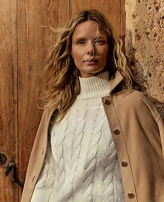 Ann Taylor Haven Well Within Organic Cotton Mock Neck Sweater sold by Ann Taylor product image thumbnail 5