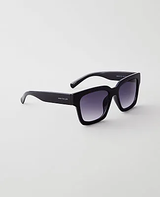 Ann Taylor Oversized Curved Square Sunglasses sold by Ann Taylor