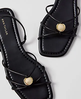 Ann Taylor Leather Hardware Embellished Sandal sold by Ann Taylor product image thumbnail 2