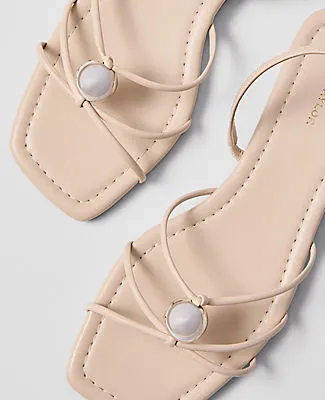 Ann Taylor Leather Hardware Embellished Sandal sold by Ann Taylor product image thumbnail 2