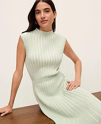 Ann Taylor Petite Ribbed Mock Neck Sweater Dress sold by Ann Taylor