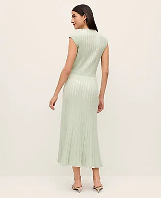 Ann Taylor Petite Ribbed Mock Neck Sweater Dress sold by Ann Taylor product image thumbnail 2