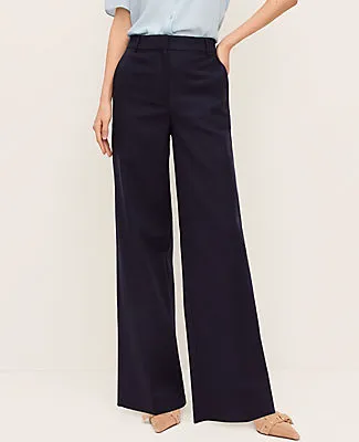 Ann Taylor The Petite Wide-Leg Pant in Doubleweave sold by Ann Taylor product image thumbnail 2