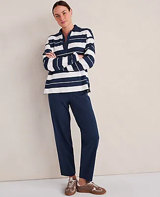 Ann Taylor Haven Well Within Organic Cotton Interlock Barrel Leg Pants sold by Ann Taylor product image thumbnail 4