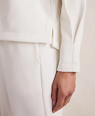 Ann Taylor Haven Well Within Soft-Brushed Fleece Pleated Crewneck sold by Ann Taylor product image thumbnail 2
