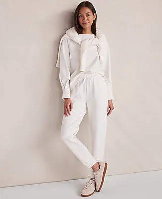 Ann Taylor Haven Well Within Soft-Brushed Fleece Pleated Crewneck sold by Ann Taylor product image thumbnail 4