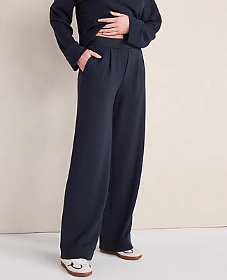 Ann Taylor Haven Well Within Soft Knit Wide Leg Pleated Pants sold by Ann Taylor