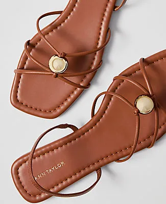 Ann Taylor Leather Hardware Embellished Sandal sold by Ann Taylor product image thumbnail 2
