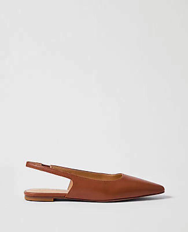 Ann Taylor Leather Slingback Flat made by Ann Taylor