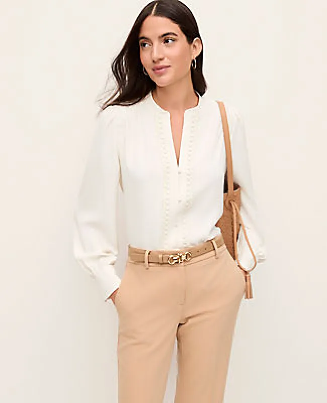 Ann Taylor Lace Embroidered Blouse sold by Ann Taylor
