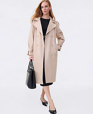 Ann Taylor Petite Studded Trench Coat sold by Ann Taylor