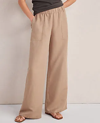 Ann Taylor Haven Well Within Linen Blend Dobby Wide Leg Pants sold by Ann Taylor
