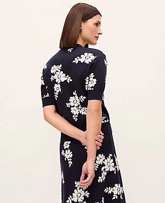 Ann Taylor Floral Jacquard Sweater Tee sold by Ann Taylor product image thumbnail 2