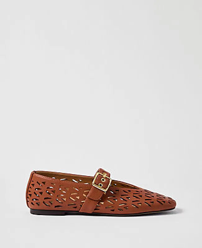 Ann Taylor Weekend Collection Leather Mary Jane Ballet Flat sold by Ann Taylor