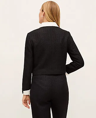 Ann Taylor Petite Contrast Trim Tweed Jacket sold by Ann Taylor product image thumbnail 2