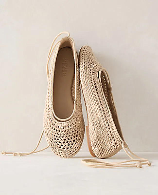 Ann Taylor Haven Well Within Crochet Ballet Flats sold by Ann Taylor