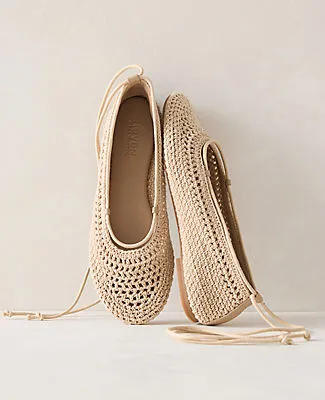 Ann Taylor Haven Well Within Crochet Ballet Flats sold by Ann Taylor