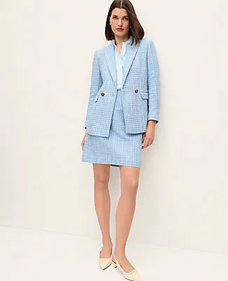 Ann Taylor The Petite Crosby Blazer in Tweed sold by Ann Taylor product image thumbnail 3