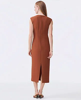 Ann Taylor Crew Neck Twist Sheath Dress sold by Ann Taylor product image thumbnail 2