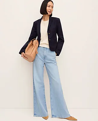 Ann Taylor The Petite Two-Button Blazer in Stretch Cotton sold by Ann Taylor product image thumbnail 3