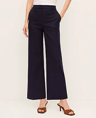 Ann Taylor The Petite High Rise Everyday Ankle Pant in Stretch Cotton sold by Ann Taylor product image thumbnail 2