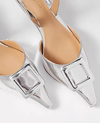 Ann Taylor Metallic Pointy Toe Slingback Pump sold by Ann Taylor product image thumbnail 2