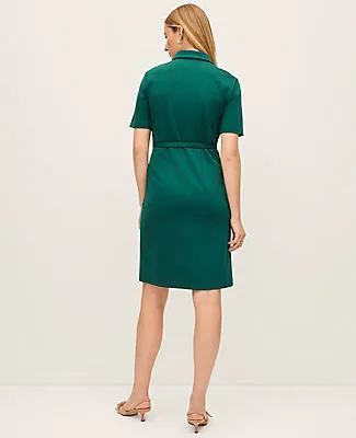 Ann Taylor Petite Ponte Belted Flare Dress sold by Ann Taylor product image thumbnail 2
