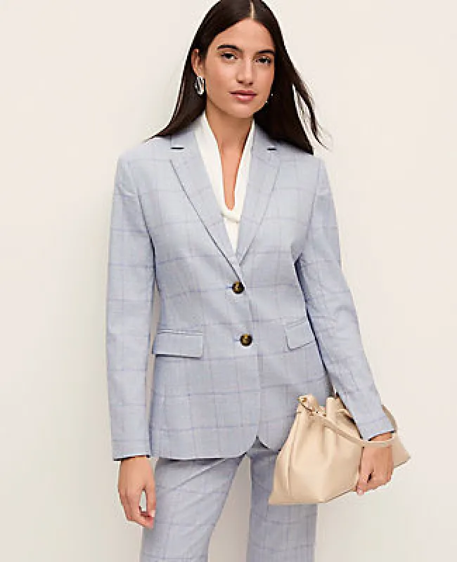 Ann Taylor The Petite Greenwich Blazer in Plaid sold by Ann Taylor