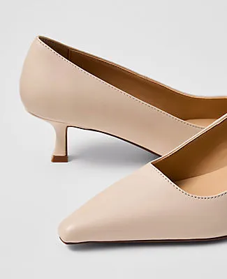 Ann Taylor Leather Nip Toe Pump sold by Ann Taylor product image thumbnail 2