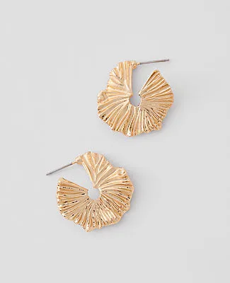 Ann Taylor Textured Hoop Earrings sold by Ann Taylor