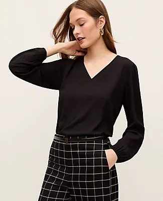 Ann Taylor Mixed Media Embroidered Blouse sold by Ann Taylor