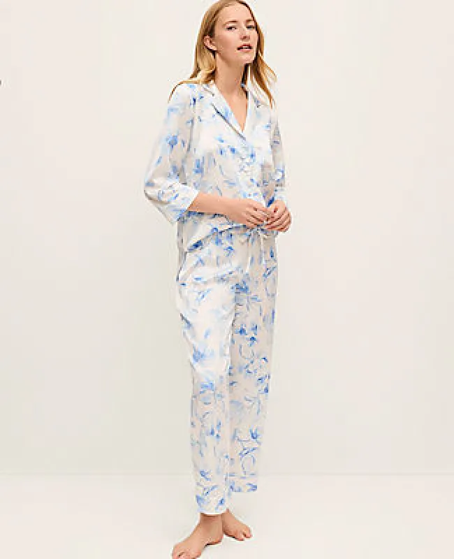 Ann Taylor Floral Satin Pajama Set sold by Ann Taylor