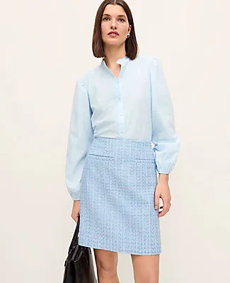Ann Taylor Petite Tweed A-Line Skirt sold by Ann Taylor product image thumbnail 2