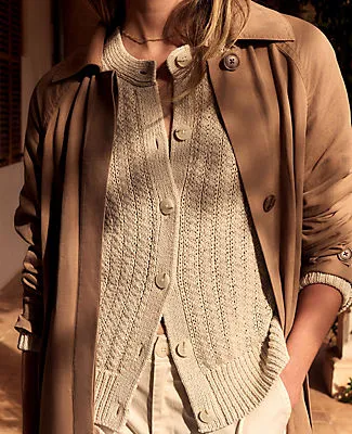 Ann Taylor Haven Well Within Linen Tape Yarn Cardigan sold by Ann Taylor product image thumbnail 4