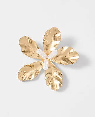 Ann Taylor Metal Flower Brooch sold by Ann Taylor