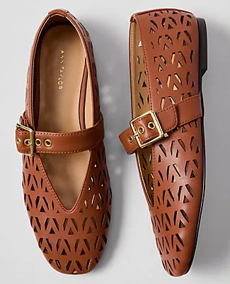 Ann Taylor Weekend Collection Leather Mary Jane Ballet Flat sold by Ann Taylor product image thumbnail 2