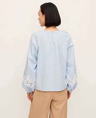 Ann Taylor Petite Lace Trim Blouse sold by Ann Taylor product image thumbnail 2