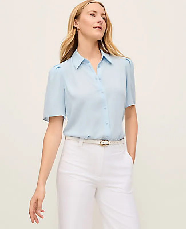 Ann Taylor Petite Button Down Shirt made by Ann Taylor