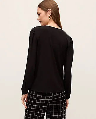 Ann Taylor Mixed Media Embroidered Blouse sold by Ann Taylor product image thumbnail 2