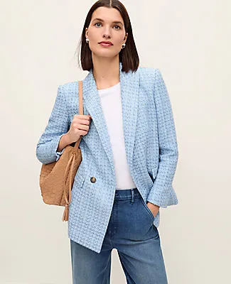 Ann Taylor The Petite Crosby Blazer in Tweed sold by Ann Taylor