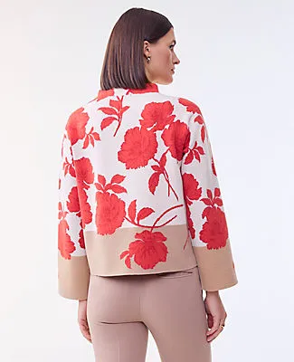 Ann Taylor Petite Floral Jacquard Sweater sold by Ann Taylor product image thumbnail 2