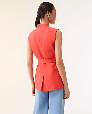 Ann Taylor The Petite Belted Long Vest sold by Ann Taylor product image thumbnail 2